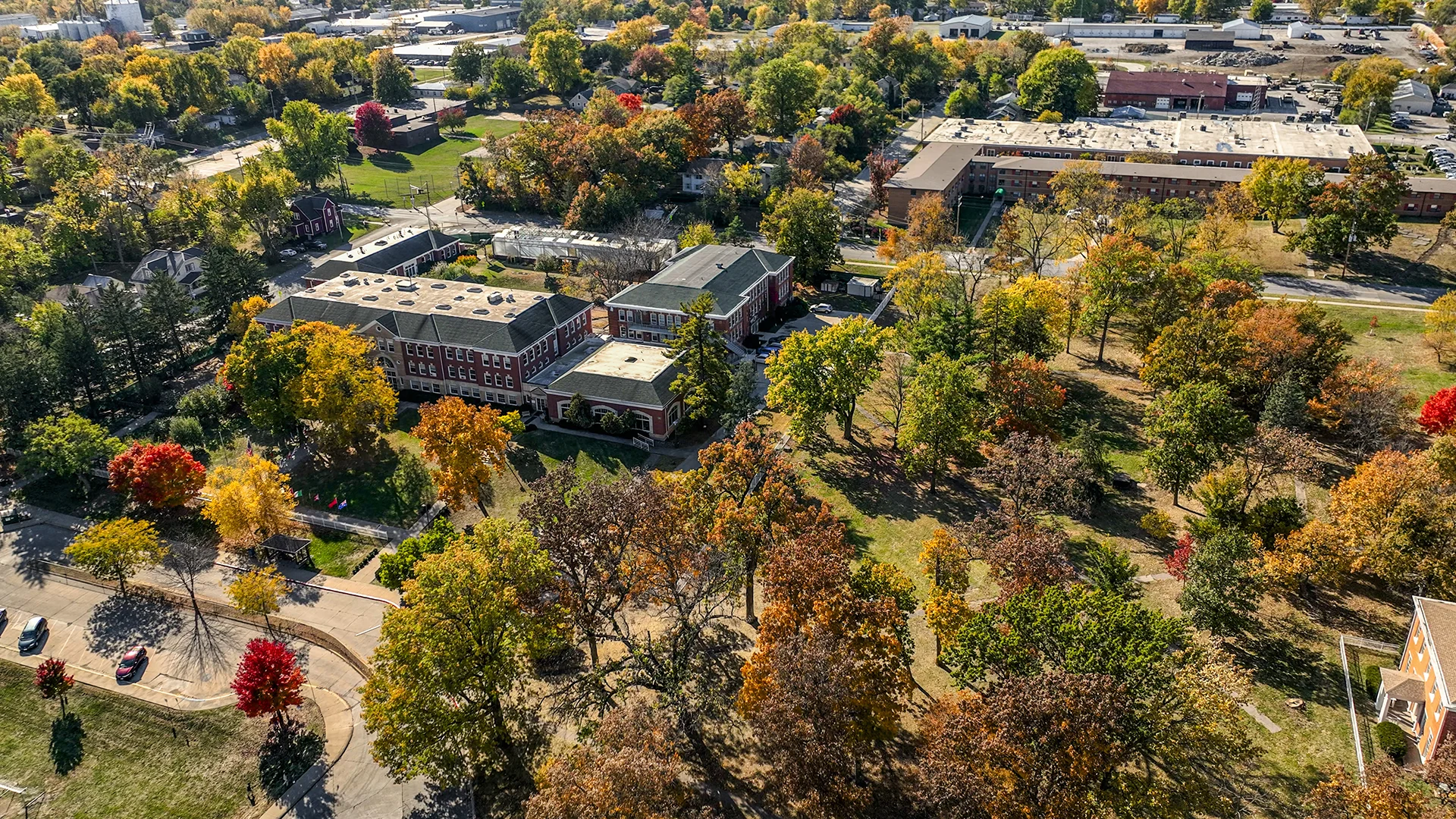 The Maharishi School campus grounds