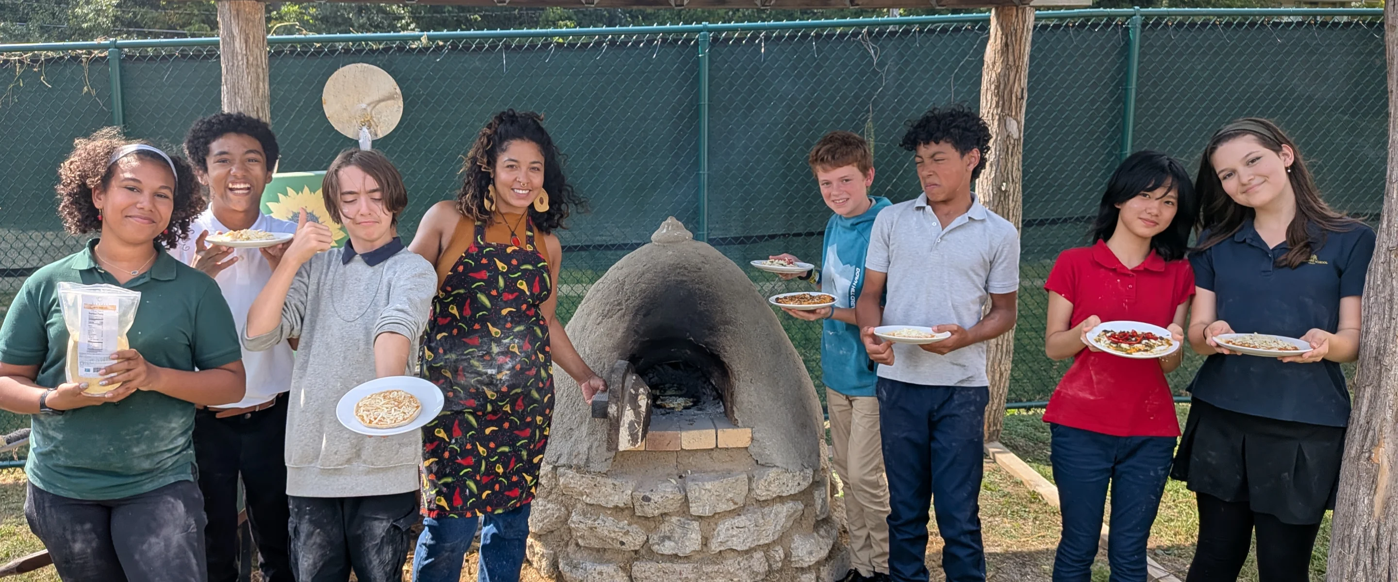 Students cooking together in the kitchen