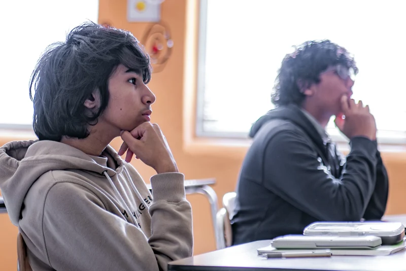 An ELL teacher working with a student