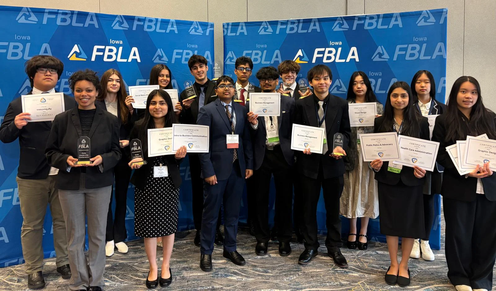 The Maharishi School FBLA team