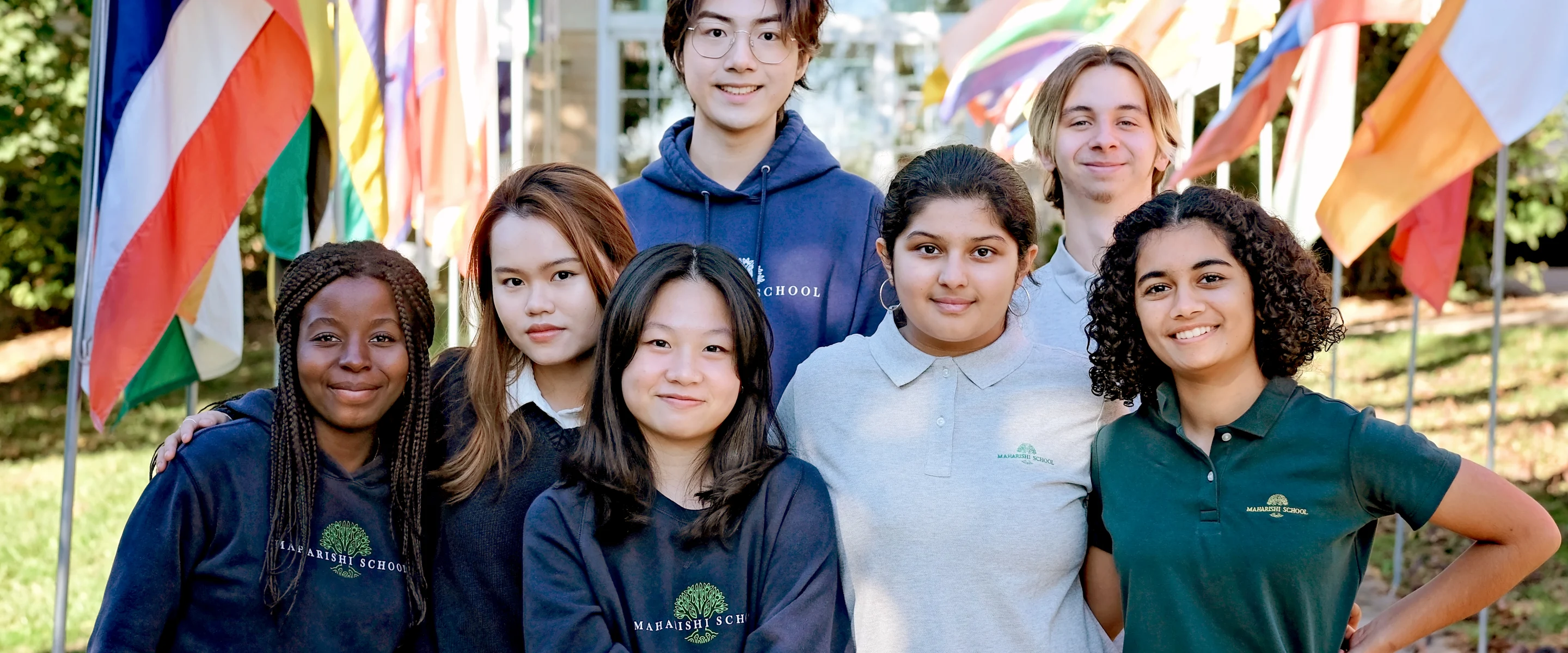 Students celebrating international cultures together