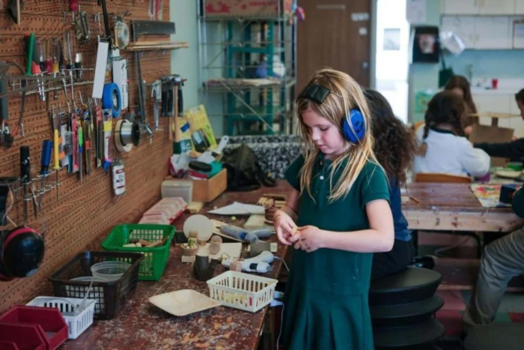 Elementary students at Maharishi School