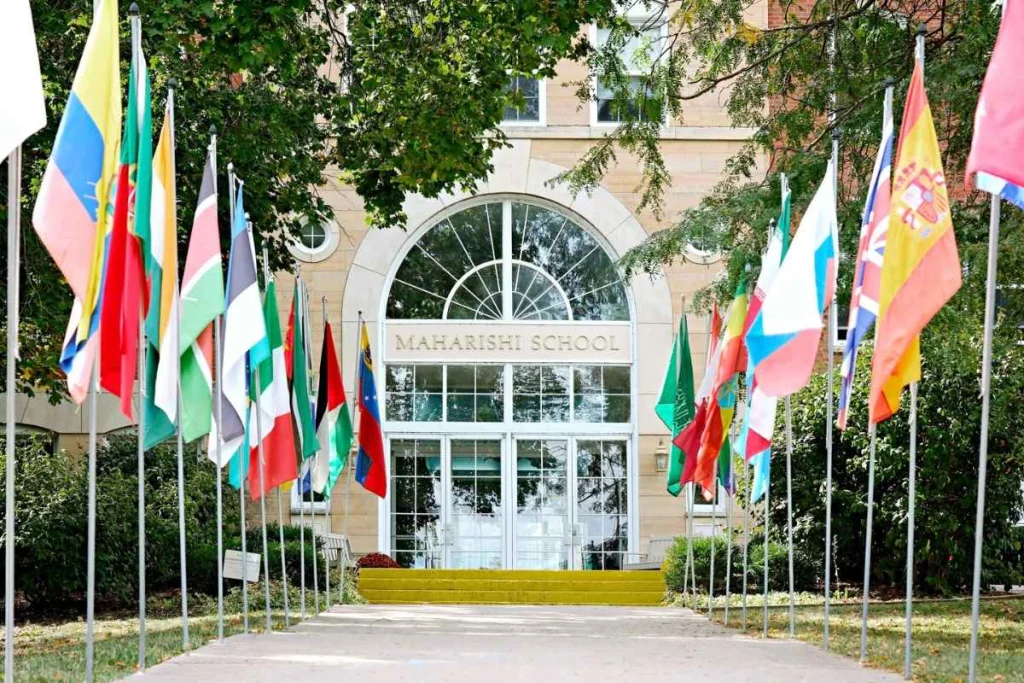 The front of Maharishi School