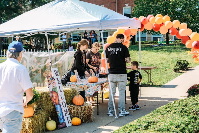 Maharishi School families together on campus
