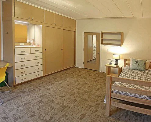 A Maharishi School dorm room