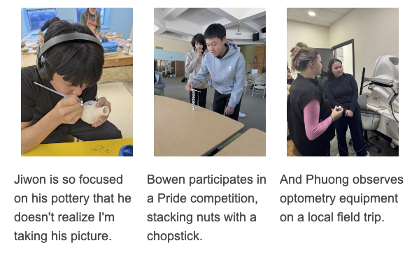 upper school students learning as joy