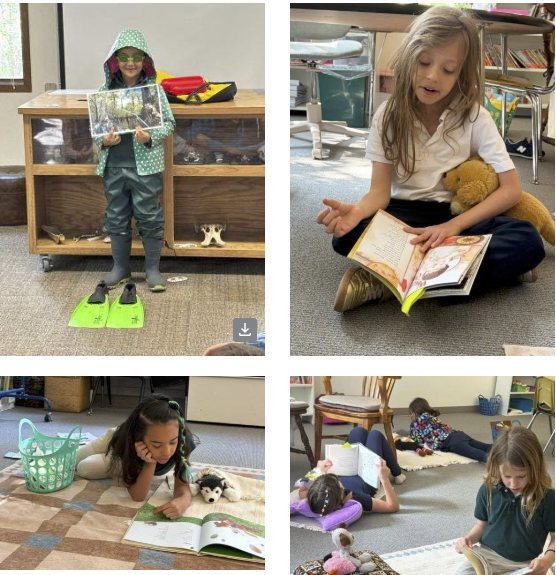 Reading day with 1st graders and their stuffies